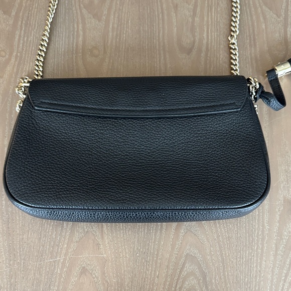 Gucci Pebbled Calfskin Medium Soho Flap Crossbody Black - Picture 5 of 13